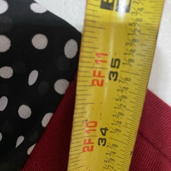 Women’s Maroon And polkadot Dress Size‎ Medium - Picture 5 of 6